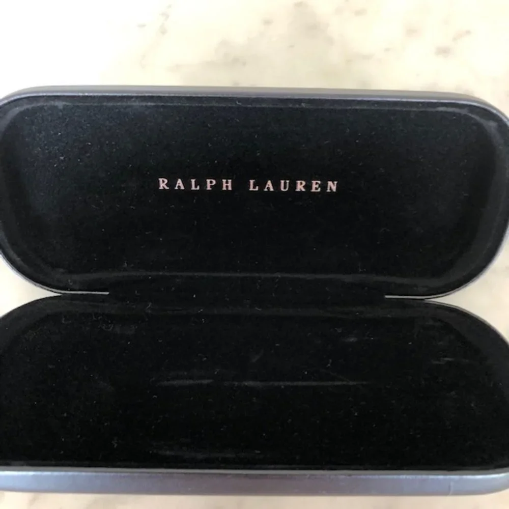RALPH LAUREN Black Hard Clamshell Glass Case